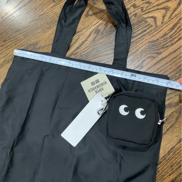 New Uniqlo x Anya Hindmarch Black Packable Bag - Picture 13 of 16